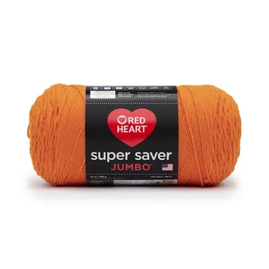 Red Heart&reg; Super Saver&reg; Solid Jumbo Yarn, 14oz. Pumpkin {1}