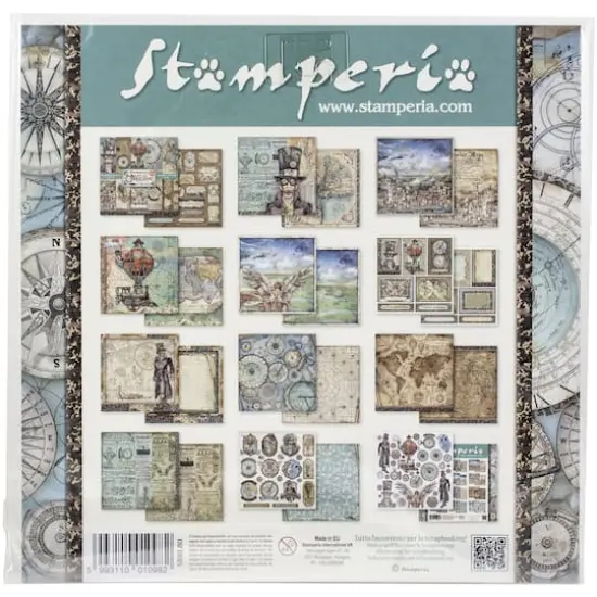 Stamperia Sir Vagabond Double-Sided Paper Pad, 12'' x 12'' {3}