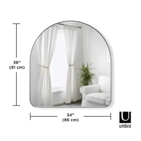 Umbra 36" Titanium Hubba Arched Mirror {4}