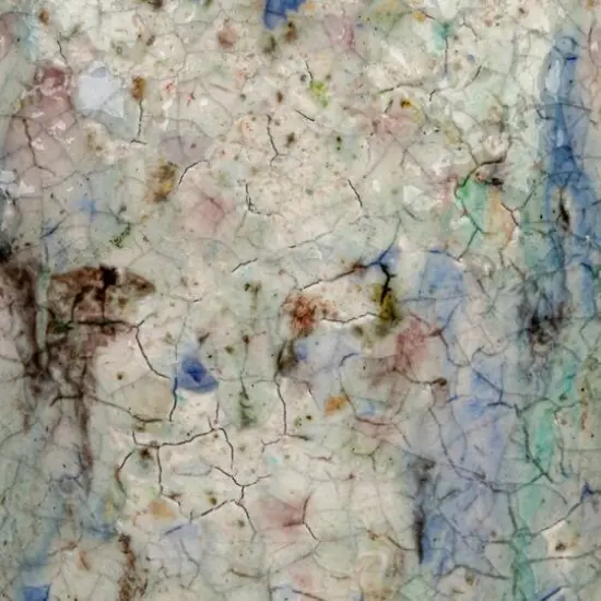 Hello Honey&reg; 5.25" Blue Crackle Glaze Terra Cotta Planter {9}