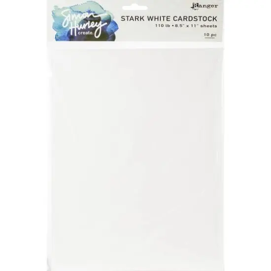 Simon Hurley create. Stark White 8.5" x 11" Cardstock, 10ct. {1}