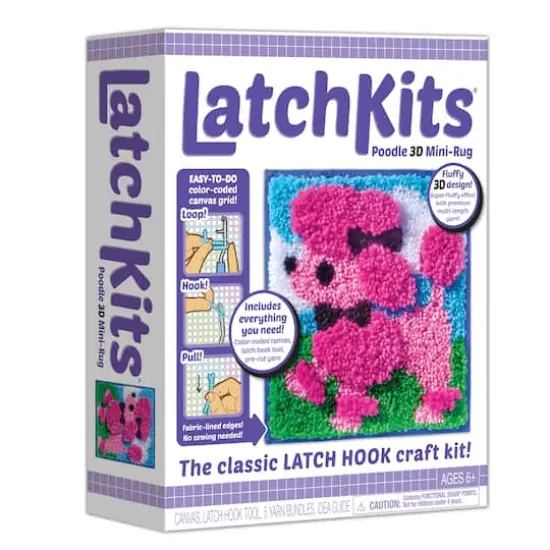 Kahootz Toys LatchKits Mini Rug Poodle {4}