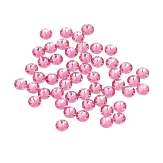 SS16 Round Flatback Austrian Crystals by Bead Landing&trade;, 55ct. Rose {1}