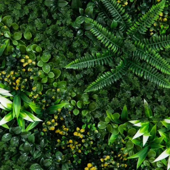 20" x 40" Framed Hawaiian Islands Artificial Living Wall Art Panel {4}