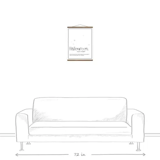 Halloween Definition 16" x 20" Teak Hanging Canvas {4}