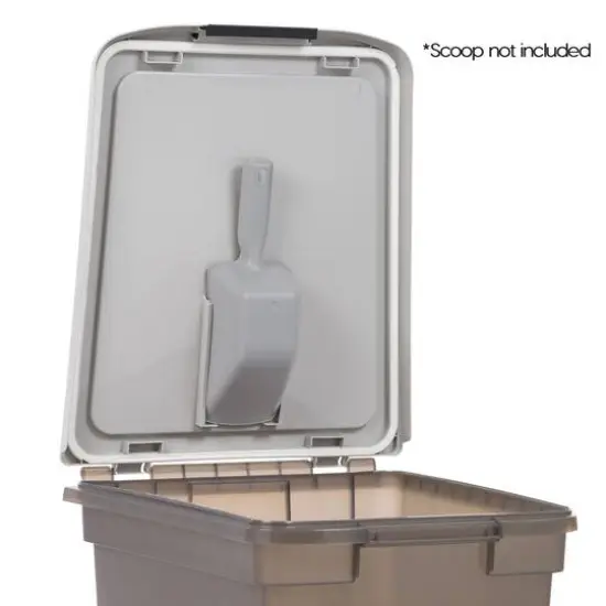 Iris&reg; 65qt. Gray Airtight Container with Buckle Lid {6}