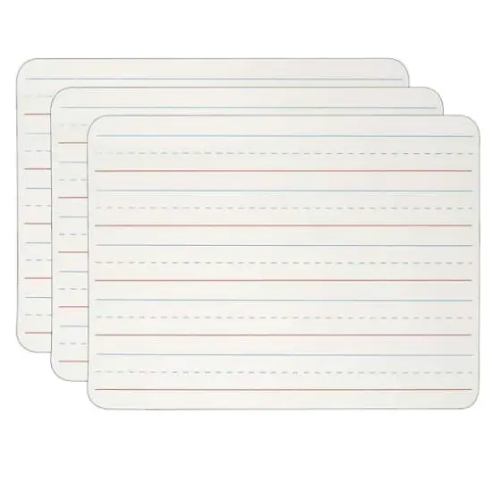 Charles Leonard Two-Sided Plain & Lined Magnetic Dry Erase Lap Boards, 3ct. {1}