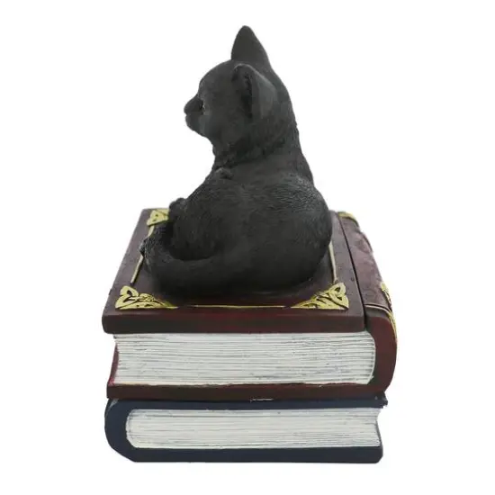 4.5" Black Cat with Books Tabletop D&eacute;cor by Ashland&reg; {3}