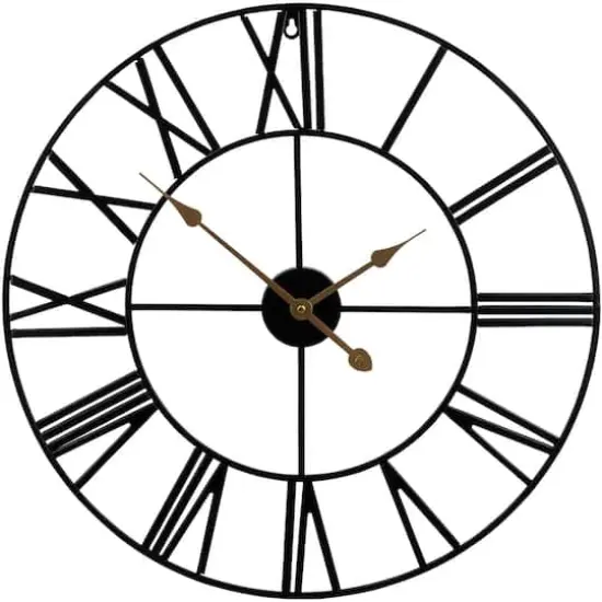 Sorbus&reg; 24" Round Oversized Wall Clock Black {1}