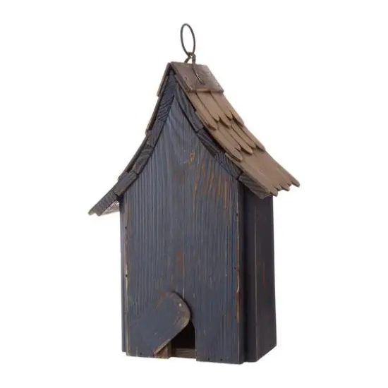 Glitzhome&reg; Patriotic Hand Painted Wood Bird House {11}