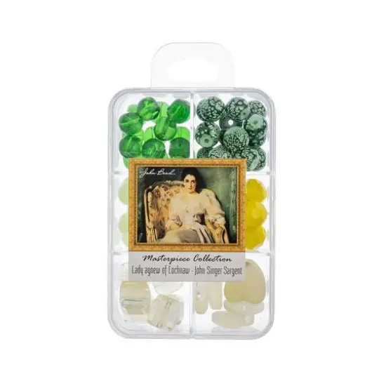 John Bead Masterpiece Collection Glass Bead Box Mix Lady Agnew of Lochnaw/John Singer Sargent {1}