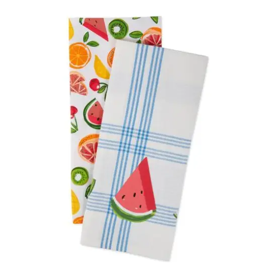 DII&reg; Fruity Slice Print Dishtowel, 2ct. {3}