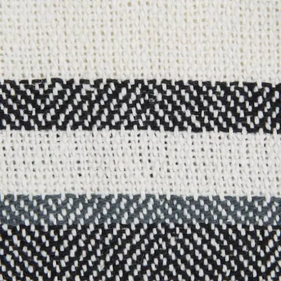 DII&reg; Black & Mineral 2-Tone Chevron Stripe Throw {4}