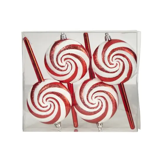 4ct. 7" Shatterproof Christmas Candy Cane Deluxe Ornaments {5}