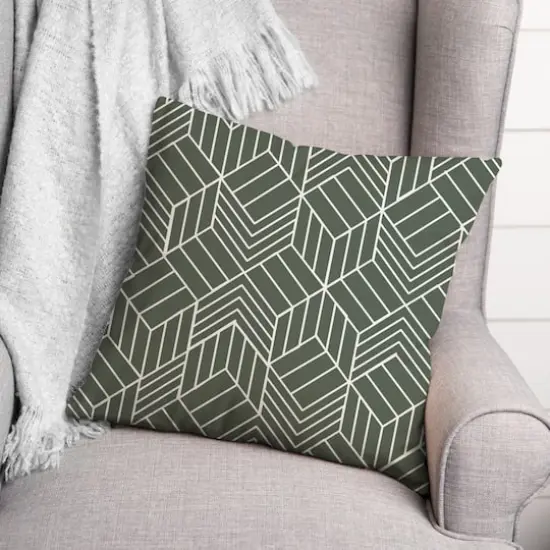 Hatch Chevron Indoor/Outdoor Pillow Sage {3}