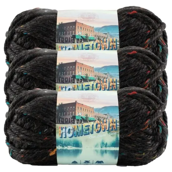 3 Pack Lion Brand&reg; Hometown Variegates Yarn Cambridge Tweed {1}