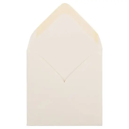 JAM Paper 3.125" x 3.125" Natural White Wove Strathmore Invitation Envelopes {3}