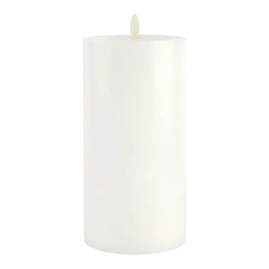 4" x 8" Oscillating Flame LED Pillar Candle by Ashland&reg; White {1}