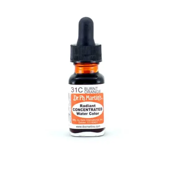 Dr. Ph. Martin's&reg; Radiant Concentrated Watercolor, 0.5oz. 31C Burnt Orange {1}