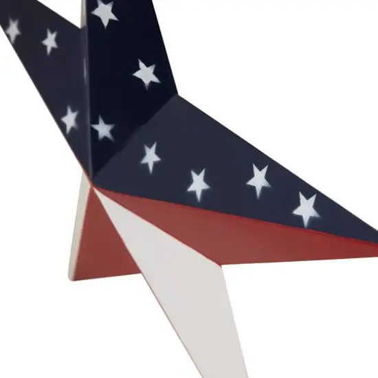 15" Patriotic Star Metal Wall Decoration {5}