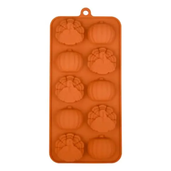 Turkeys & Pumpkins Silicone Candy Mold by Makery&trade; {1}