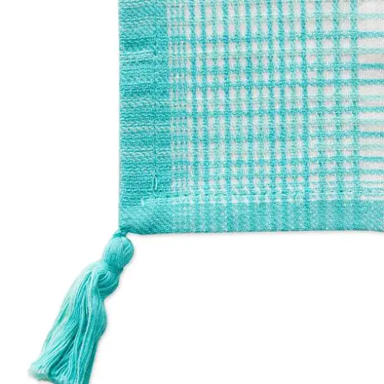 DII&reg; Antique Striped Turquoise Tassel Napkins, 6ct. {6}