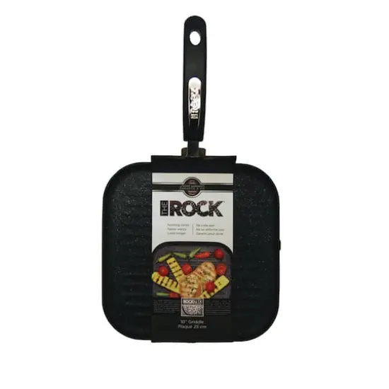 THE ROCK by Starfrit 10" Grill Pan With Bakelite Handles {3}