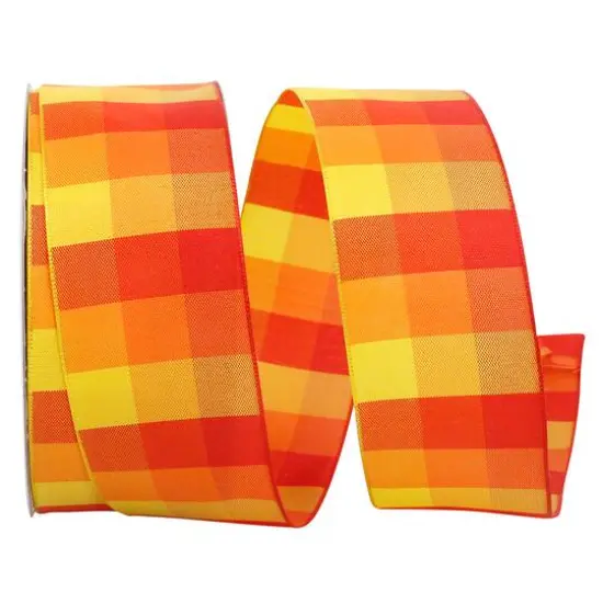 The Ribbon Roll 1.5"x 25yd. Wired Check Clark Ribbon Style 1 {1}