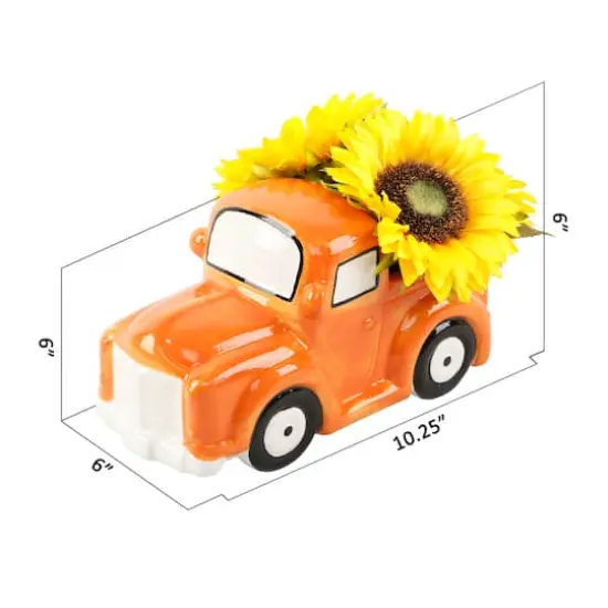 Flora Bunda&reg; Sunflowers in Ceramic Truck {3}