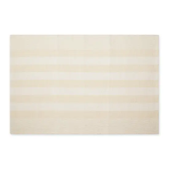 DII&reg; Cabana Stripe Handwoven Recycled Yarn Rug, 2ft. x 3ft. Natural {1}