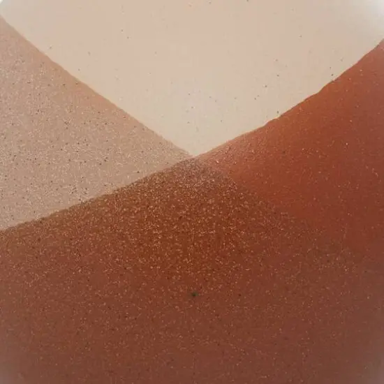 Set of 2 Tan Ceramic Modern Vase 12", 11" {6}