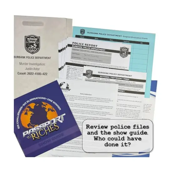 Murder Mystery Party Case Files Puzzles - Passport to Murder: 1000 Pcs {6}