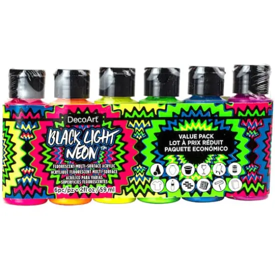 DecoArt&reg; Black Light Neon&trade; Set {1}