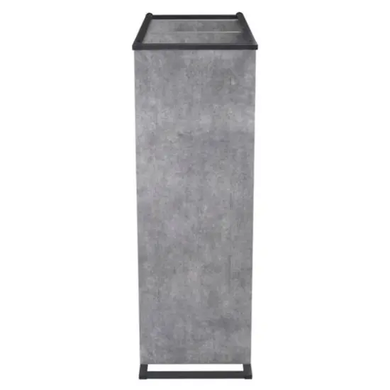Household Essentials Jamestown 42" Wide Bookshelf Gray {6}