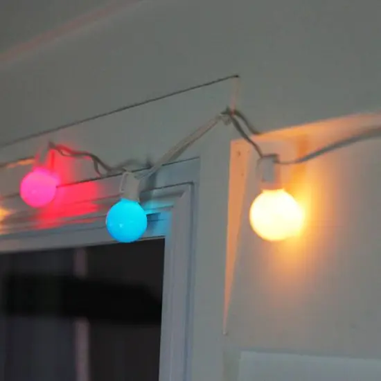 10ct. Red & Blue 4th of July G40 Globe Light Set {3}