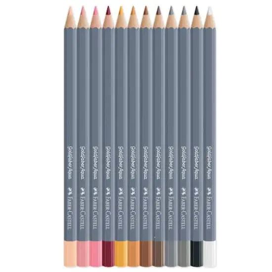 Faber-Castell® Goldfaber Aqua 12 Color Skin Tone Watercolor Pencil Set {3}