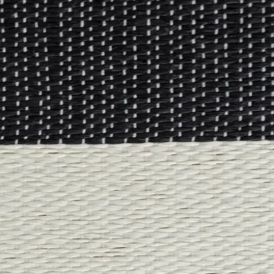 DII&reg; 16" Striped Woven Paper Storage Cube Black {5}