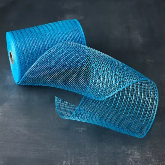 5.5" x 45ft. Mesh Wide Ribbon by Celebrate It&reg; Turquoise {3}