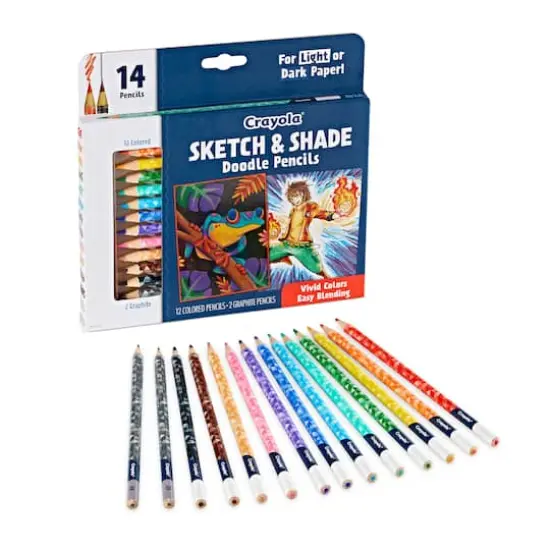 Crayola&reg; Sketch & Shade Doodle Pencils, 14ct. {9}