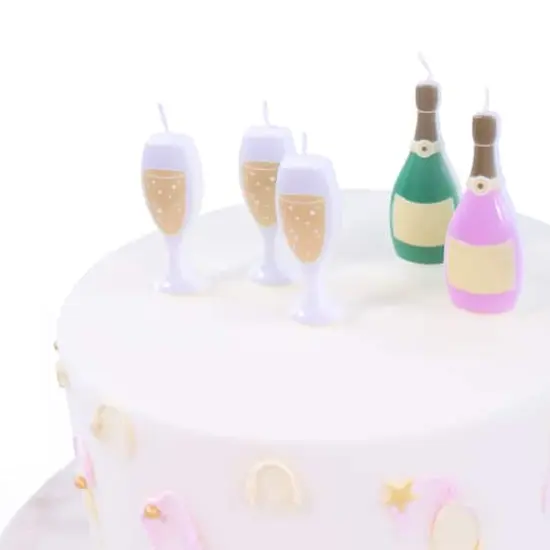 PME Party&reg; Champagne Birthday Candle Set {3}