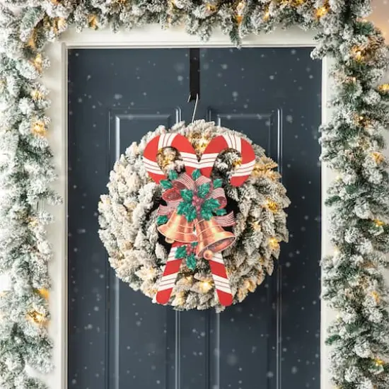 Glitzhome&reg; Christmas Candy Cane Wall D&eacute;cor {4}