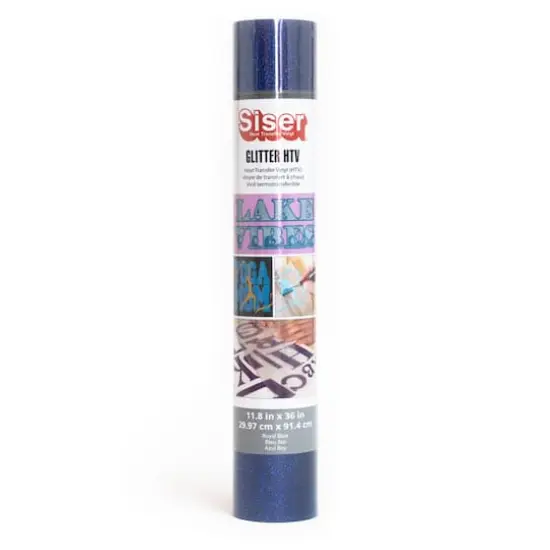 Siser&reg; Glitter Heat Transfer Vinyl, 36" Blue {1}