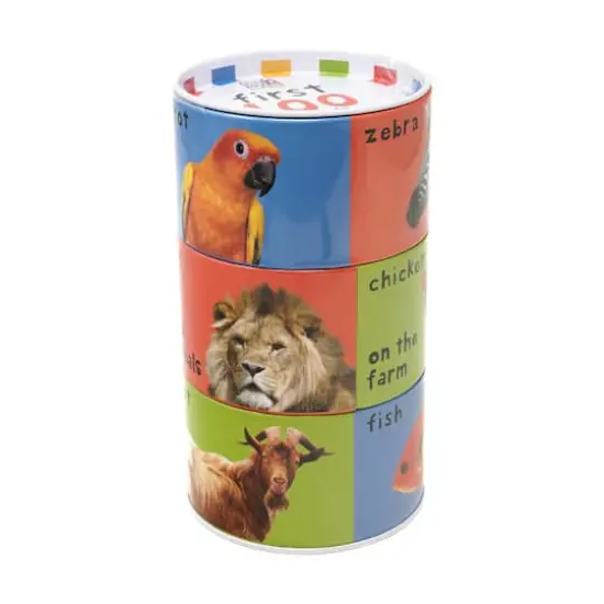 First 100 Animals Mix & Match Puzzle Tin: 24 Pcs {1}