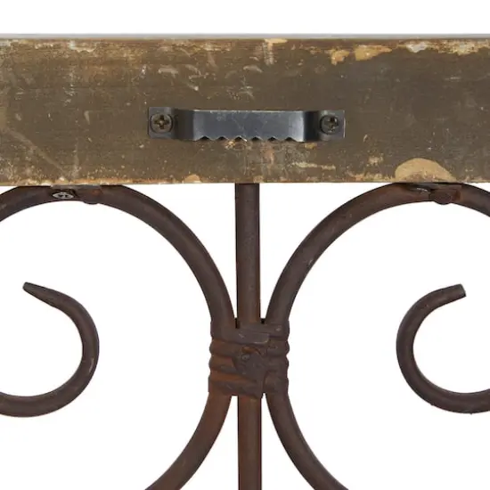 20" Gray Traditional Ornamental Wood Wall Decor {7}