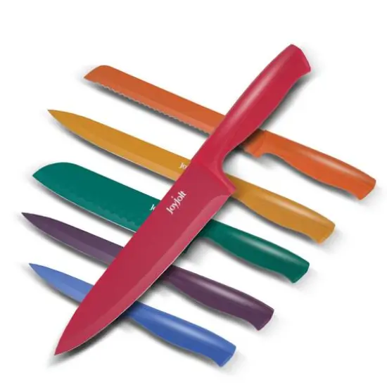 JoyJolt&reg; Multicolored Multipurpose Kitchen Knife Set {7}
