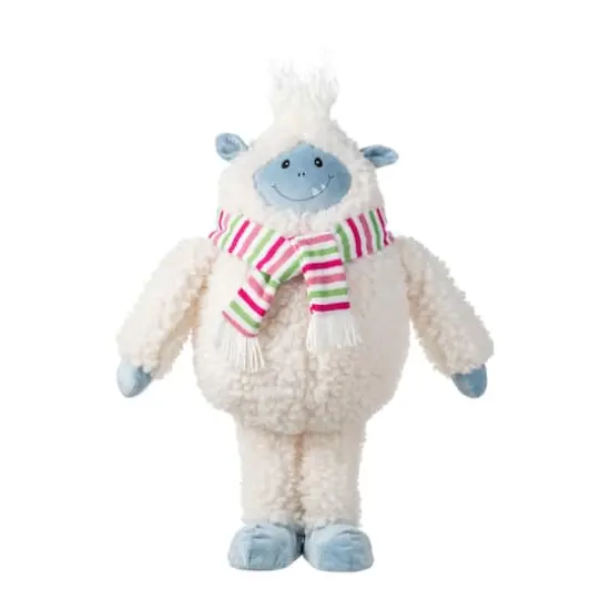 Glitzhome&reg; 22"H Christmas Fabric Standing Yeti {1}