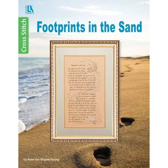 Leisure Arts&reg; Cross Stitch Footprints in the Sand Book {1}