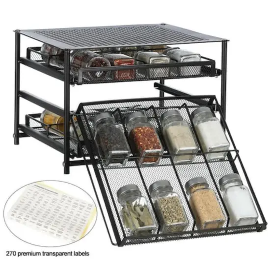 NEX&trade; 3-Tier 24-Bottle Spice Rack Organizer {5}
