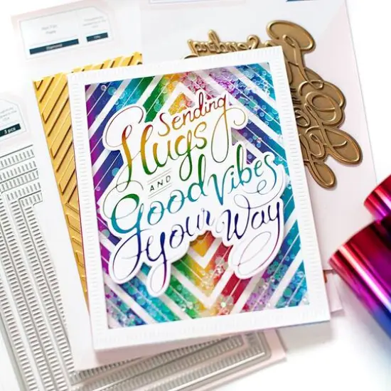 Pinkfresh Studio Essentials Blanket Stitch Rectangle Die Set {5}