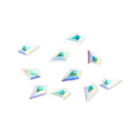 6.4mm Crystal AB Kite Glue-On Austrian Crystals by Bead Landing&trade;, 10ct. {1}